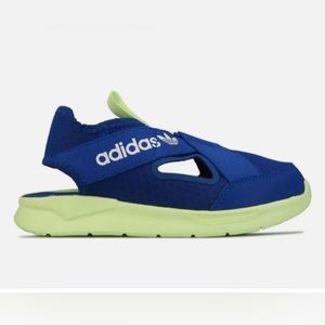 Adidas 360 Sandals Toddler Boys Royal Blue Lime Green Size 13.5 K